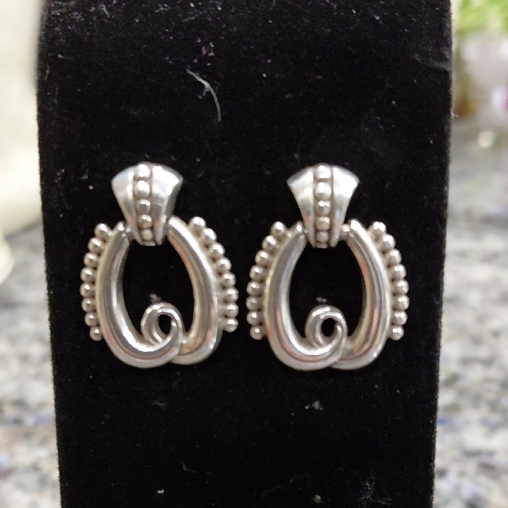 Brighton Silver Loop Earrings